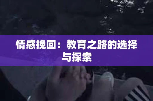 情感挽回：教育之路的选择与探索