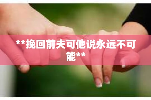 **挽回前夫可他说永远不可能**