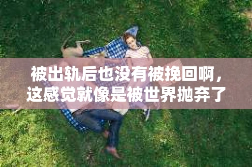 被出轨后也没有被挽回啊，这感觉就像是被世界抛弃了一样。我曾经也经历过这样的事情，那种心如刀割的痛，至今仍记忆犹新。今天，我想和大家聊聊这个话题，希望能给那些正在经历或者曾经经历过类似痛苦的人一些安慰和帮助。