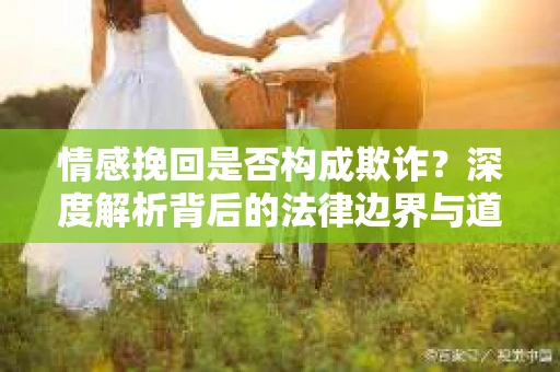 情感挽回是否构成欺诈？深度解析背后的法律边界与道德伦理