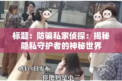 标题：防骗私家侦探：揭秘隐私守护者的神秘世界