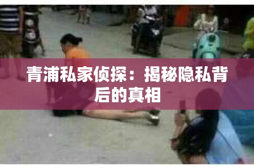 青浦私家侦探：揭秘隐私背后的真相