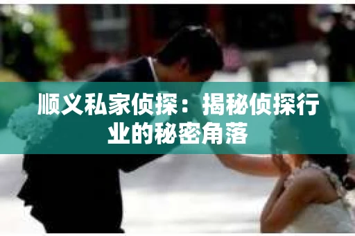 顺义私家侦探：揭秘侦探行业的秘密角落