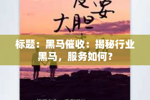 标题：黑马催收：揭秘行业黑马，服务如何？