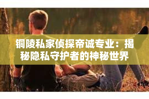 铜陵私家侦探帝诚专业：揭秘隐私守护者的神秘世界