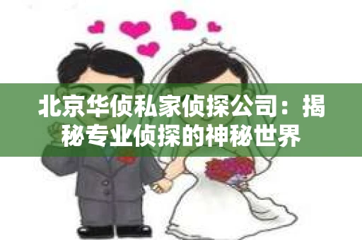 北京华侦私家侦探公司：揭秘专业侦探的神秘世界