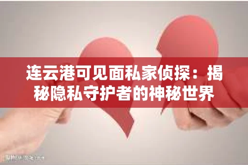 连云港可见面私家侦探：揭秘隐私守护者的神秘世界