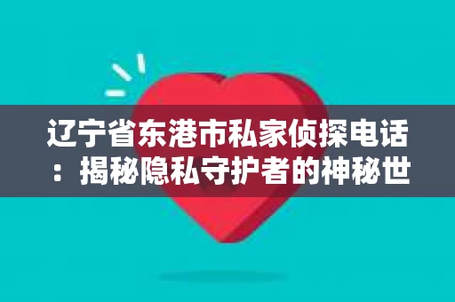 辽宁省东港市私家侦探电话：揭秘隐私守护者的神秘世界