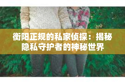 衡阳正规的私家侦探：揭秘隐私守护者的神秘世界