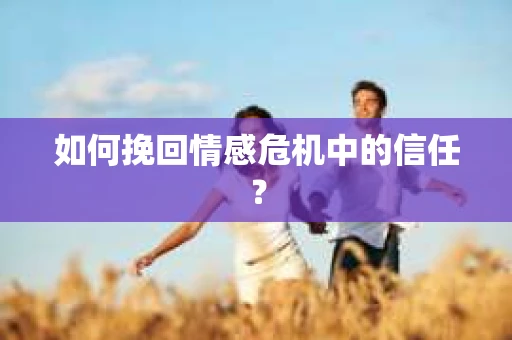 如何挽回情感危机中的信任? 如何挽回情感危机中的信任?