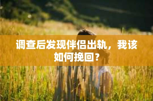 调查后发现伴侣出轨,我该如何挽回? 调查后发现伴侣出轨,我该如何挽回?