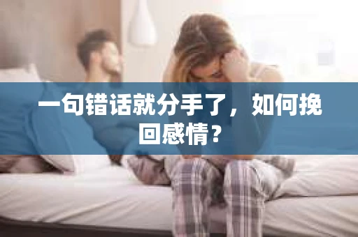 一句错话就分手了，如何挽回感情？