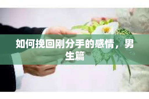 如何挽回刚分手的感情，男生篇