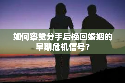 如何察觉分手后挽回婚姻的早期危机信号？