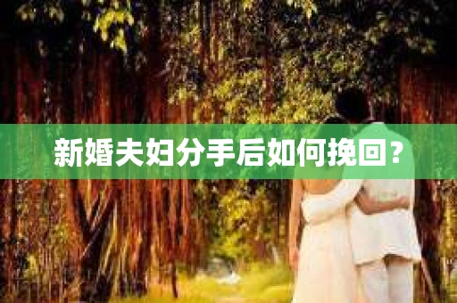 新婚夫妇分手后如何挽回？