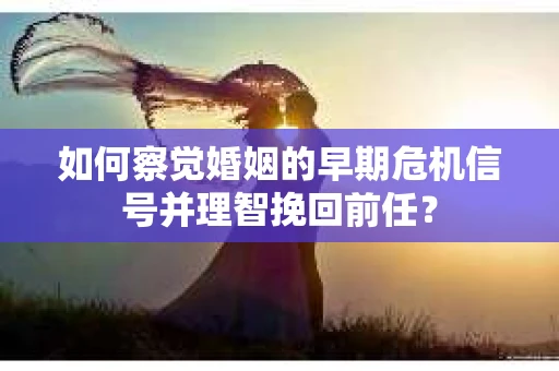 如何察觉婚姻的早期危机信号并理智挽回前任？
